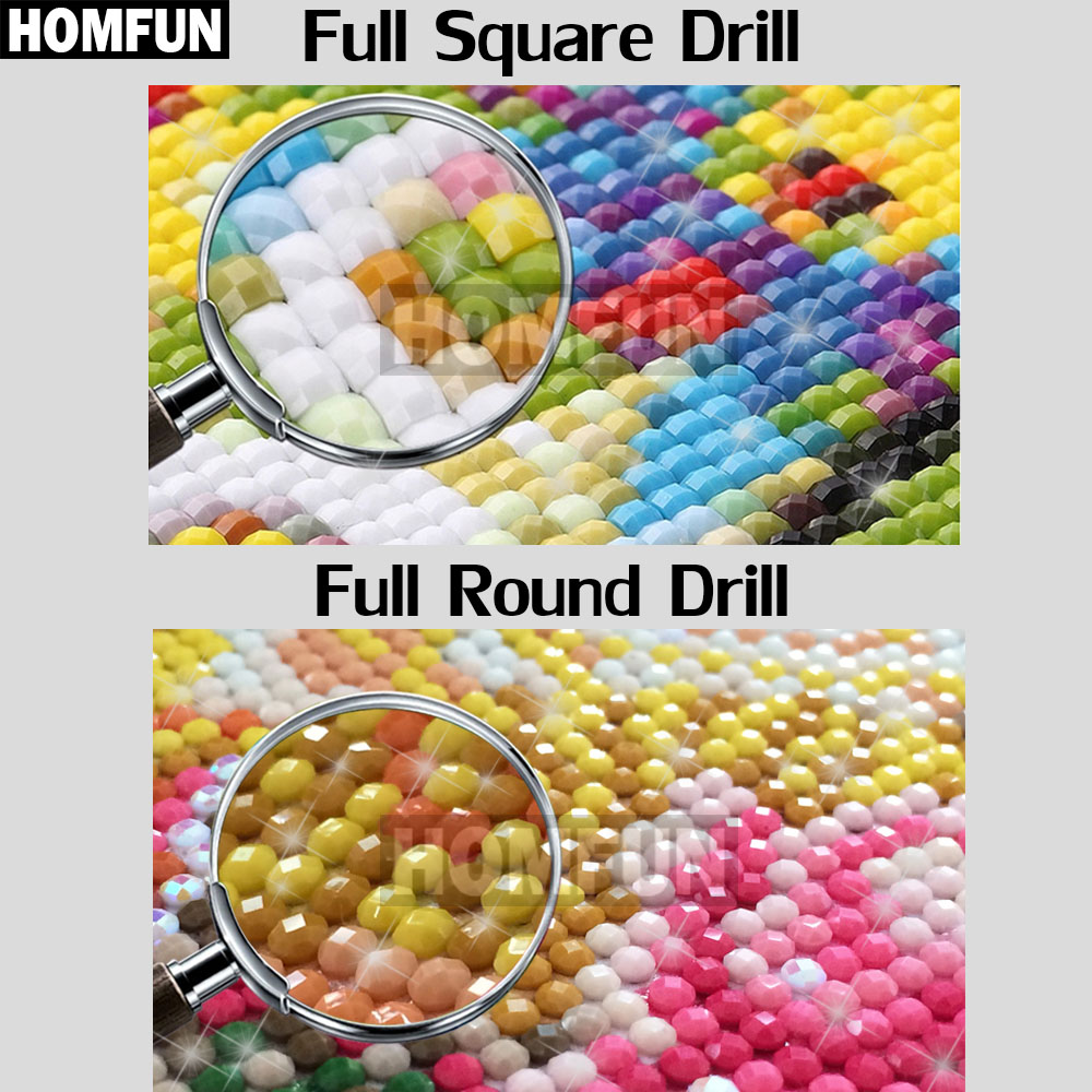 HOMFUN AB Diamond Painting Cro - đánh giá và giá Embroidery Cross Stitch Patterns
