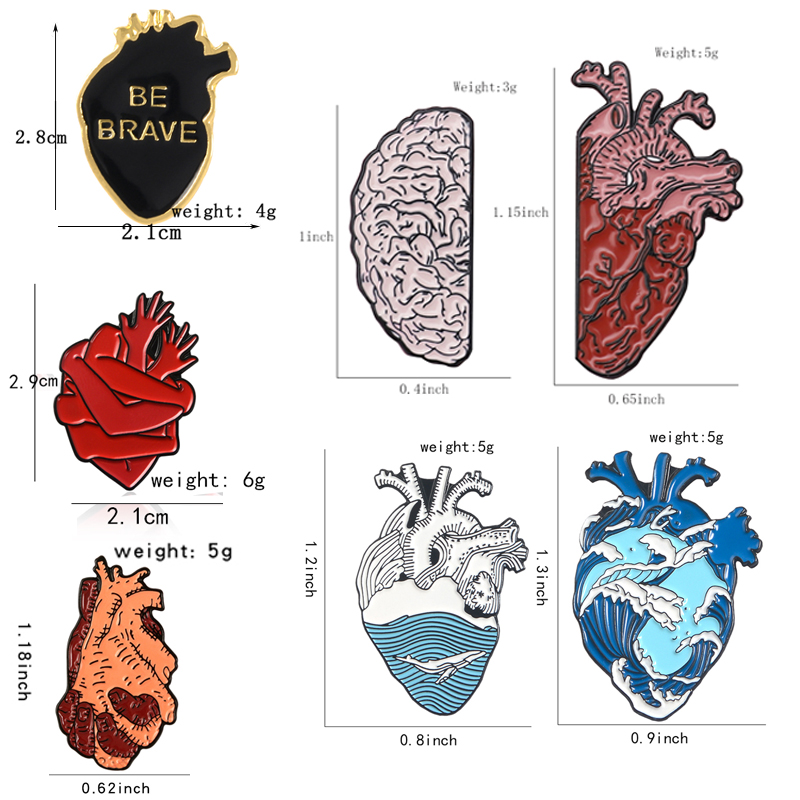 Heart Organ Series Brooch Medi - đánh giá và giá Embroidery Quilting