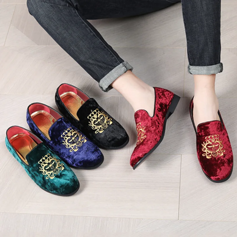 Spring New Men Leather Casual  - đánh giá và giá Embroidery On Leather