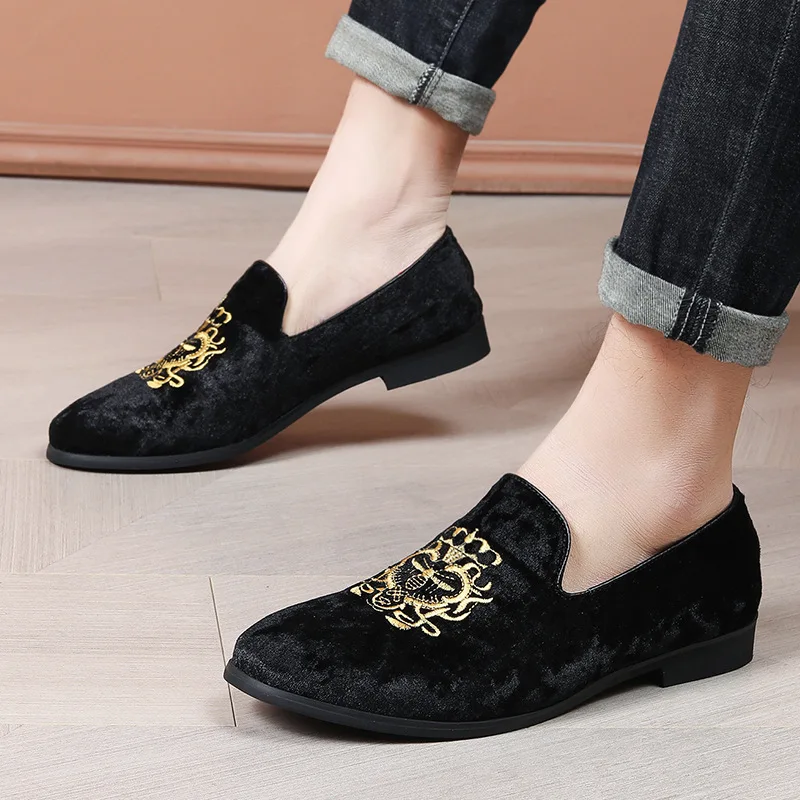 Spring New Men Leather Casual  - đánh giá và giá Embroidery On Leather