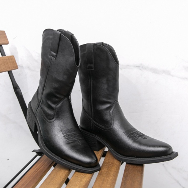 Men Boots Classic Embroidery W - đánh giá và giá Embroidery On Leather