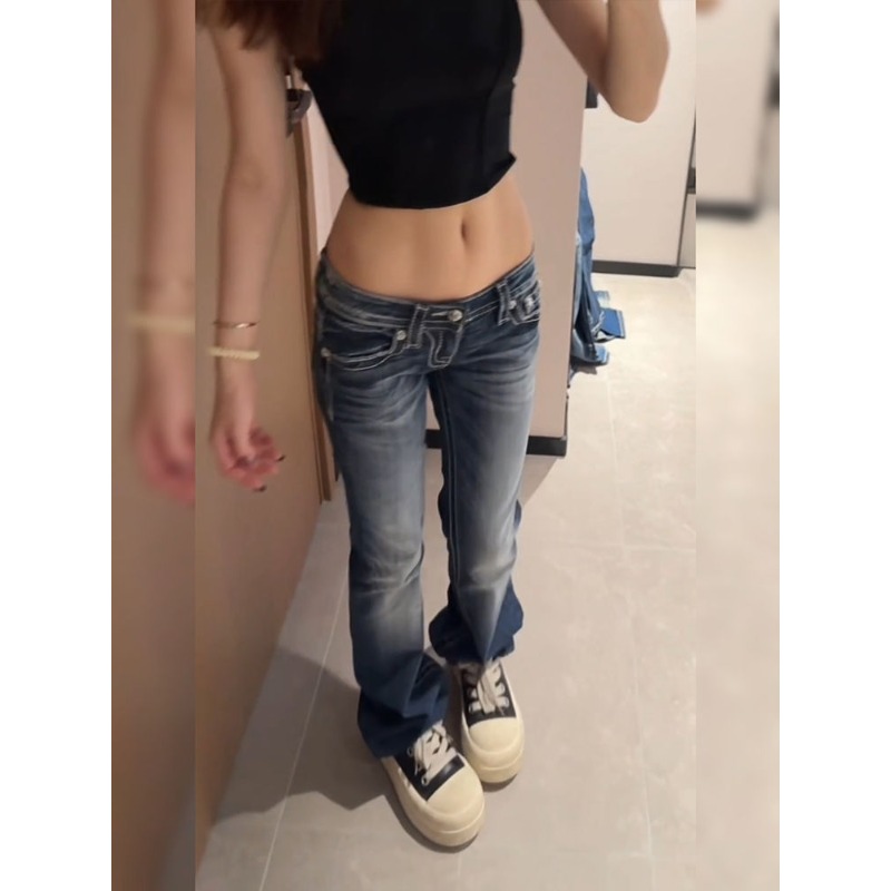Women's Y2K Gothic Embroidery  - đánh giá và giá Embroidery Jeans Sakura