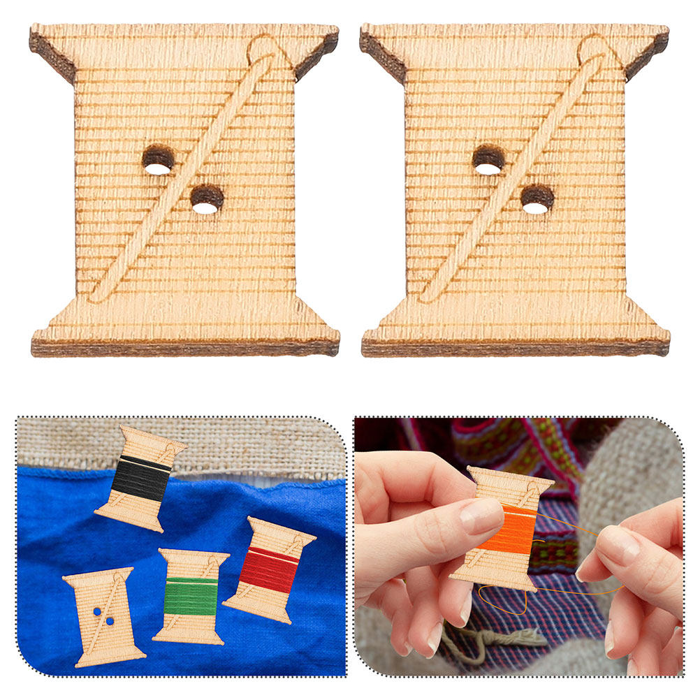 100Pcs Wooden Thread Winding B - đánh giá và giá Embroidery Threads