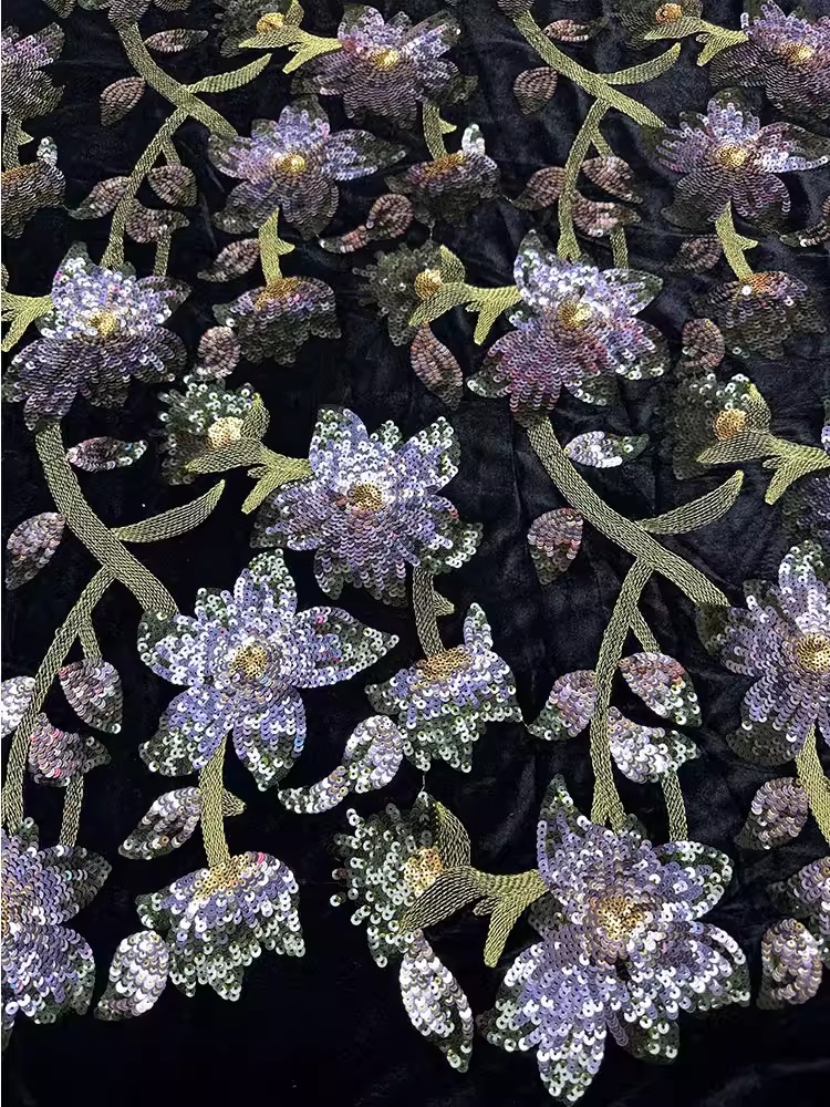 1yard Retro velvet tela Handcr - đánh giá và giá Embroidery Beads