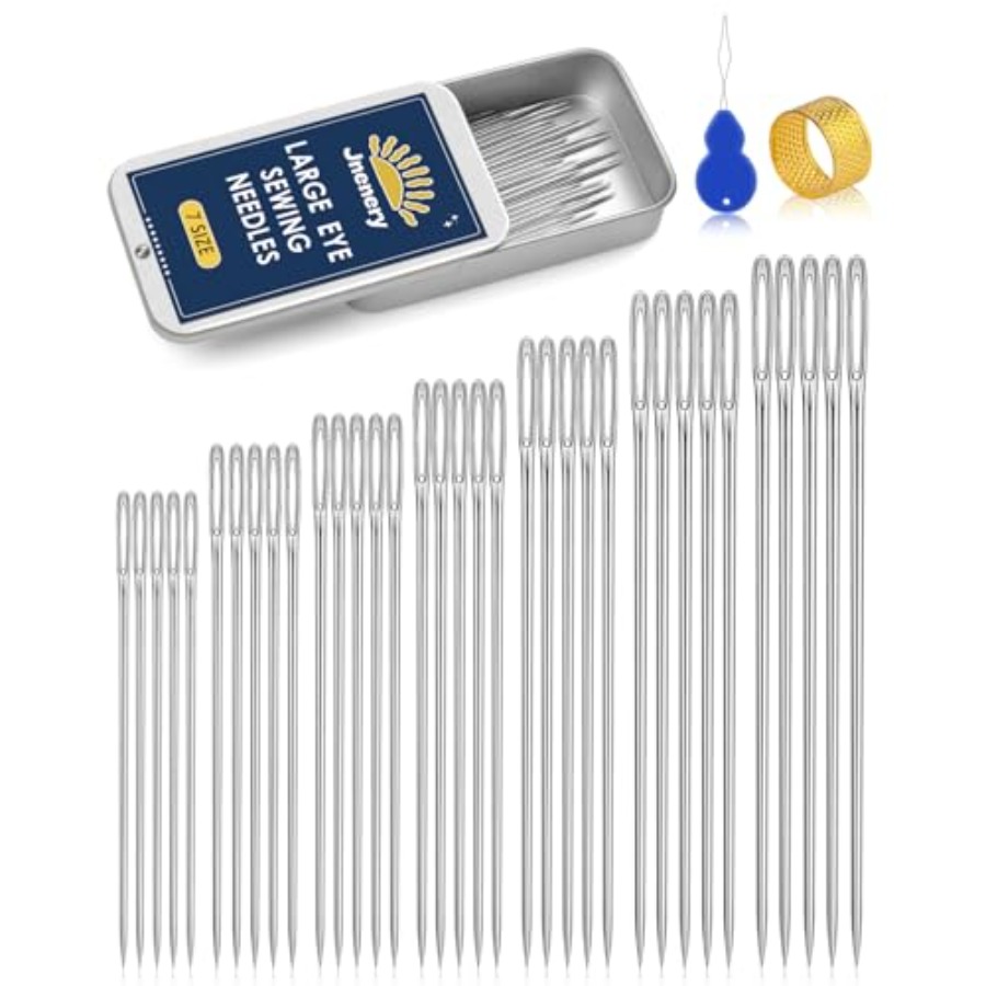 Large Eye Sewing Needles, 7 Si - đánh giá và giá Embroidery Quilting